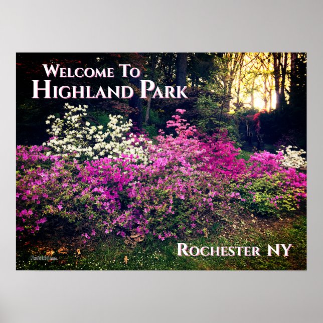 Poster - Bem-vindo ao Highland Park Rochester NY (Frente)