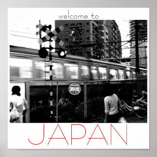 Pôster bem-vindo ao Japão