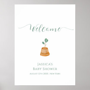 Poster Bem-vindo ao Jardim do Pequeno Broto Mínimo Chá de