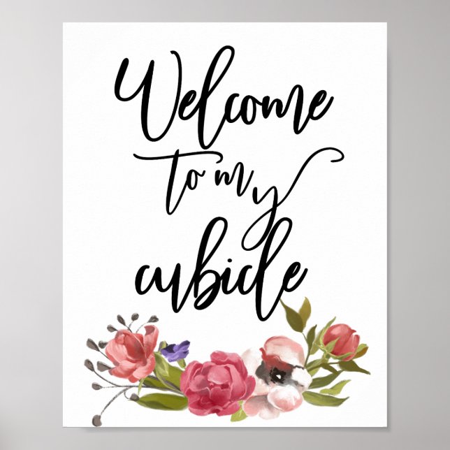 Poster Bem-vindo ao meu Trabalho de Carteira (Frente)