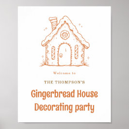 Poster Bem-vindo ao Natal da Casa Gingercake