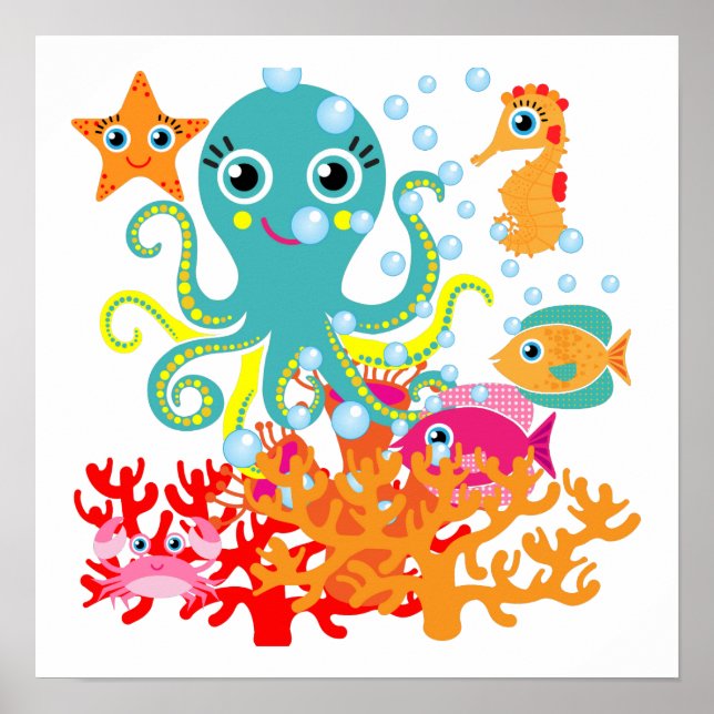 Pôster Bem-vindo ao Oceano (Frente)