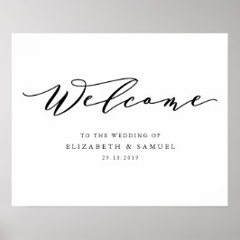 Poster Bem-vindo ao sinal de casamento