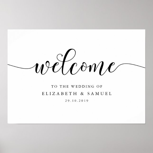 Poster Bem-vindo ao sinal de casamento (Frente)