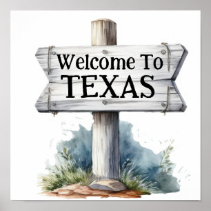 Poster Bem-vindo ao Texas
