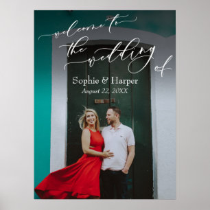 Poster Bem-vindo ao The Wedding of Photo Sign