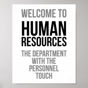 Poster Bem-Vindo Aos Recursos Humanos