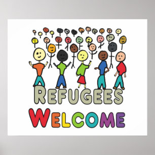 Poster Bem-vindo aos refugiados