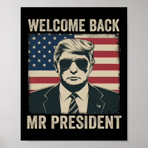 Poster Bem-vindo Byck Senhor Presidente Donald Trump Vitó
