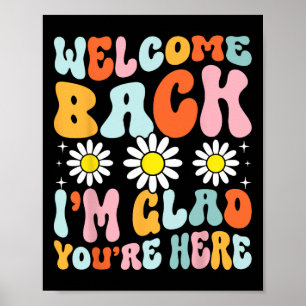 Poster Bem-vindo Ck Estou Feliz Que Você Está Aqui Profes
