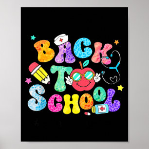 Poster Bem-vindo de Volta à Enfermeira da Escola Primeiro