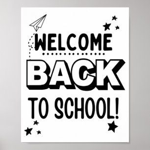 Poster Bem-vindo de volta à escola!