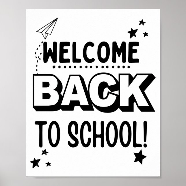 Poster Bem-vindo de volta à escola! (Frente)