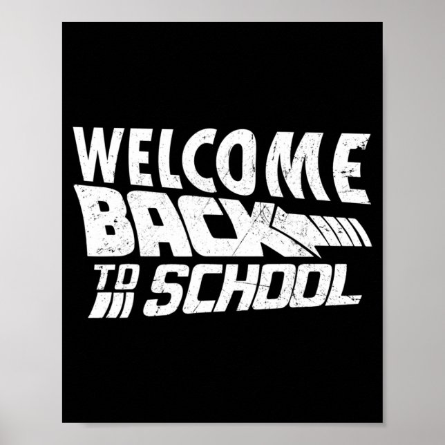 Poster Bem-vindo de volta à escola no primeiro dia de pro (Frente)