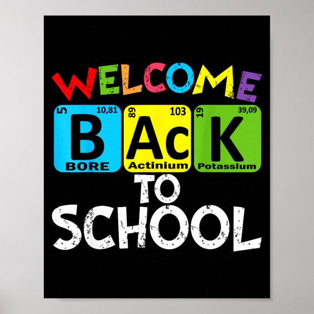 Poster Bem-vindo de Volta à Escola Primeiro Dia de Aula (Frente)