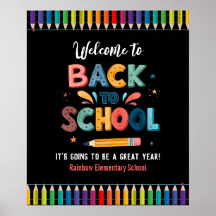 Poster Bem-vindo de volta à escola, Primeiro dia de aula
