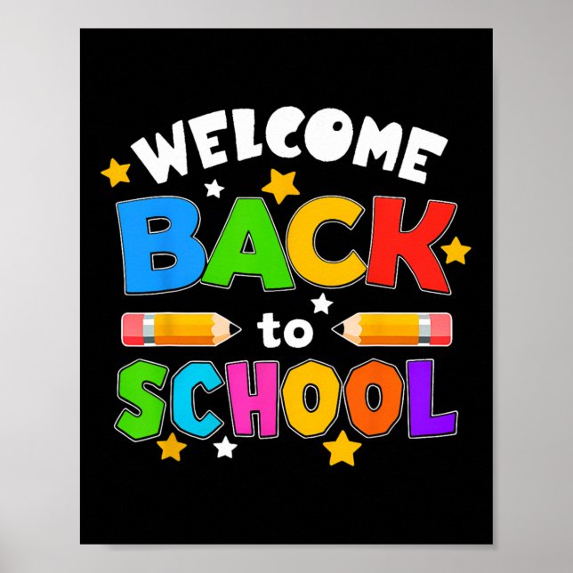 Poster Bem-vindo de Volta à Escola Professor Engraçado Al (Frente)