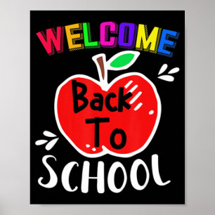 Poster Bem-Vindo De Volta À Escola Professores De Diverti