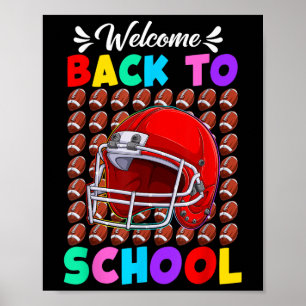 Poster Bem-vindo de Volta ao Futebol Escolar Primeiro Dia
