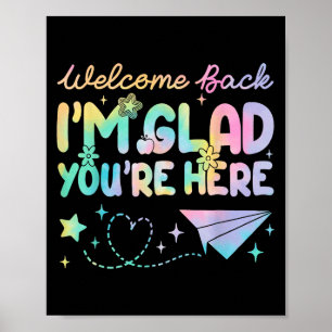 Poster Bem-Vindo De Volta Estou Feliz Por Estarem Aqui Pr