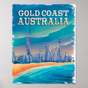 Poster Bem-vindo Verão - Looks de Praia - Gold coast Aust
