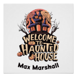 Pôster Bem-vindos à Casa Assombrada - Reuniões Ghoulish