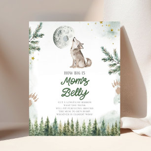 Poster Bem-vindos à Mata Floresta Wolf Big É a Mãe Belly