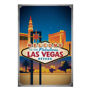 Pôster Bem-vindos ao fabuloso Las Vegas Nevada