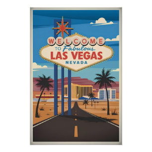 Pôster Bem-vindos ao fabuloso Las Vegas Nevada