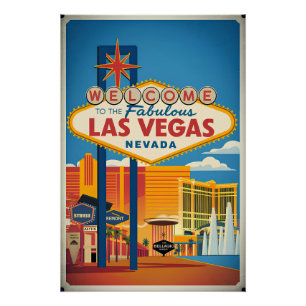 Pôster Bem-vindos ao fabuloso Las Vegas Nevada