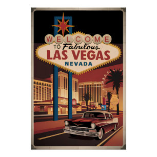 Pôster Bem-vindos ao fabuloso Las Vegas Nevada