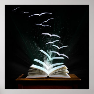 Pôster Bem-vindos ao mundo mágico da leitura!