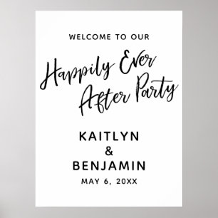 Poster Bem-vindos ao nosso sinal de festa feliz