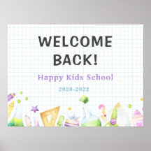 bem-vindos de volta à escola crianças bonitinhas