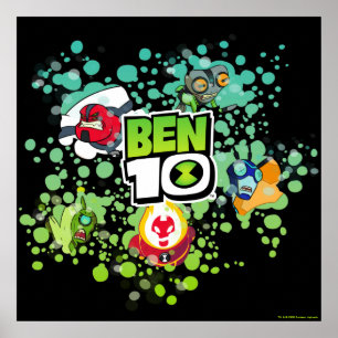 Poster Ben 10 Alien Forms Bubble Graphic