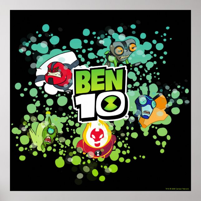 Poster Ben 10 Alien Forms Bubble Graphic (Frente)