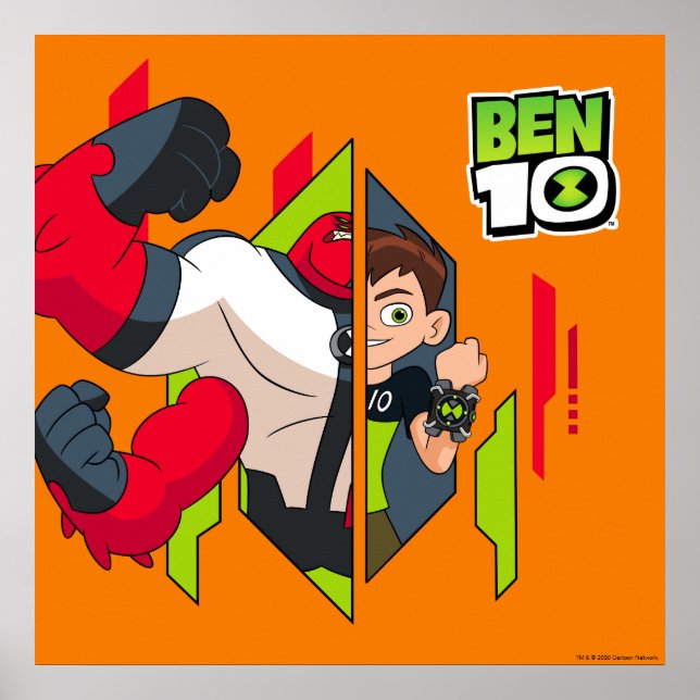 Poster Ben 10 Four Arms DNA Transformation (Frente)