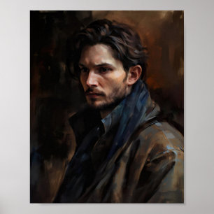 Poster Ben Barnes Oil Painting Darparte Kirigan