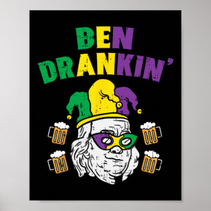 Poster Ben Drankin Franklin Presidente Americano Funny Ma