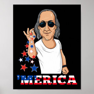 Poster Ben Franklin 4 De Julho Merica