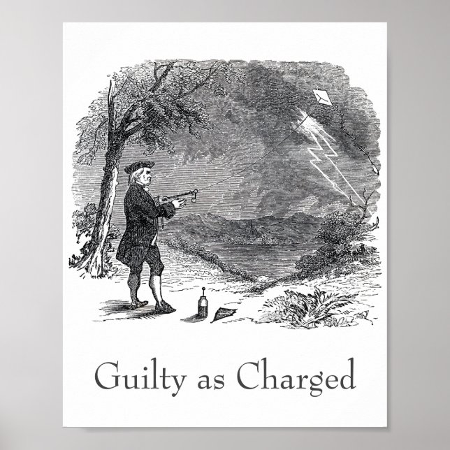 Poster Ben Franklin Guilty foi acusado (Frente)
