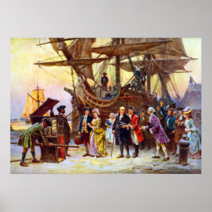 Pôster Ben Franklin Retorna À Filadélfia