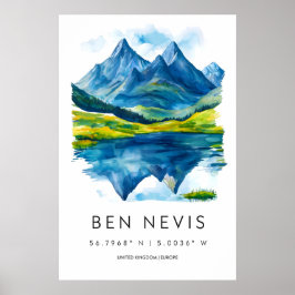 Poster Ben Nevis Aquarela 1