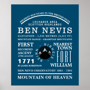 Poster Ben Nevis, Informações sobre Expedição de Mont