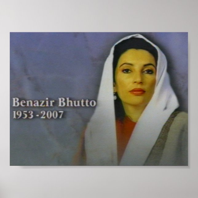 Pôster benazir bhutto (Frente)