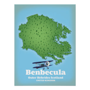 Pôster Benbecula Hébrides Externes Escócia