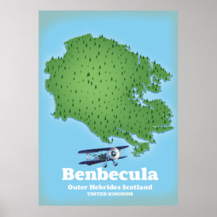 Poster Benbecula Outer Hebrides Scotland