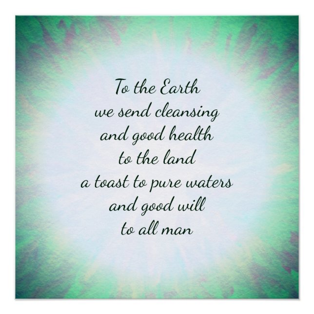 Pôster Bênção da Terra (Frente)