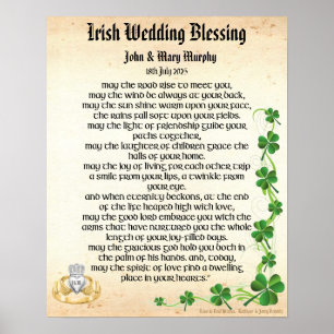 Poster Bênção de Casamento Irlandês