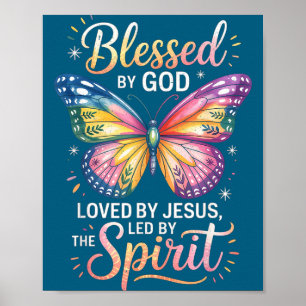 Poster Bênção de Deus - Amado por Jesus Borboleta